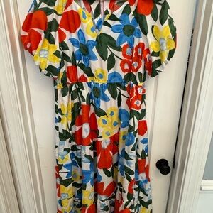 Colorful Floral Kids Dress